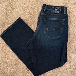 Lucky Brand Dungarees of America Men's Deep Indigo Bootcut Jeans 34